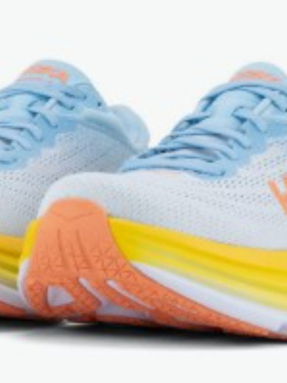 Hoka One One Bondi 8 Blue With Yellow Accents-Size Women’s 10.5B - Picture 6 of 7
